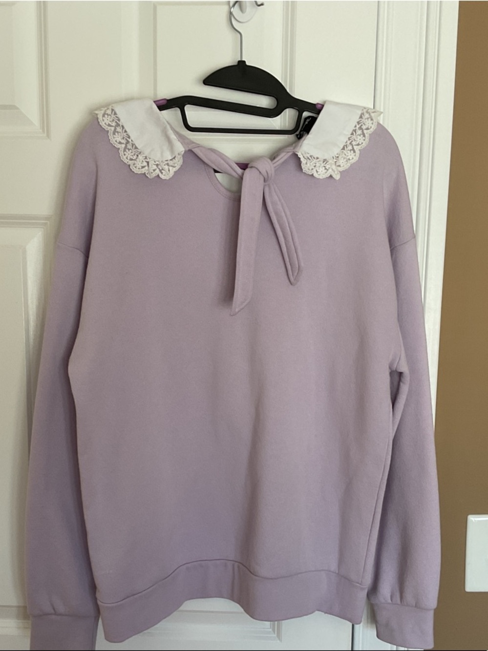 Disney Lilac Alice Graphic Sweater with White Lace Collar - Picture 4 of 7